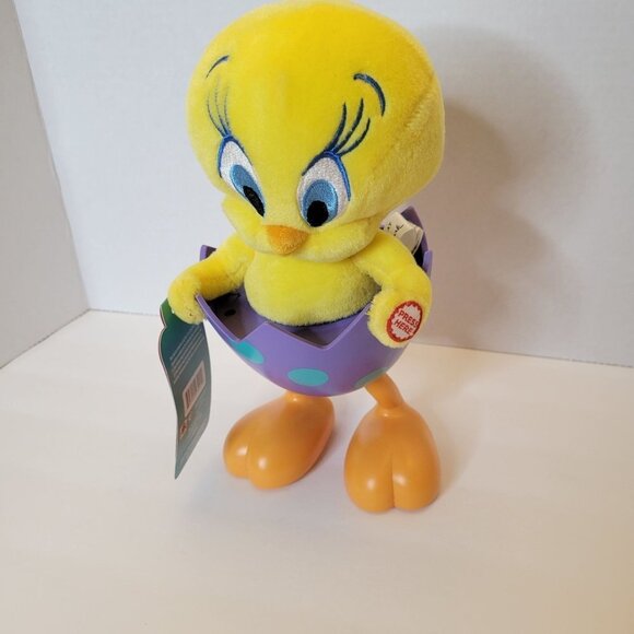 Hallmark Easter Tip ‘n’ Fall Tweety Bird Looney Tunes Sound Motion Plush - Picture 4 of 10